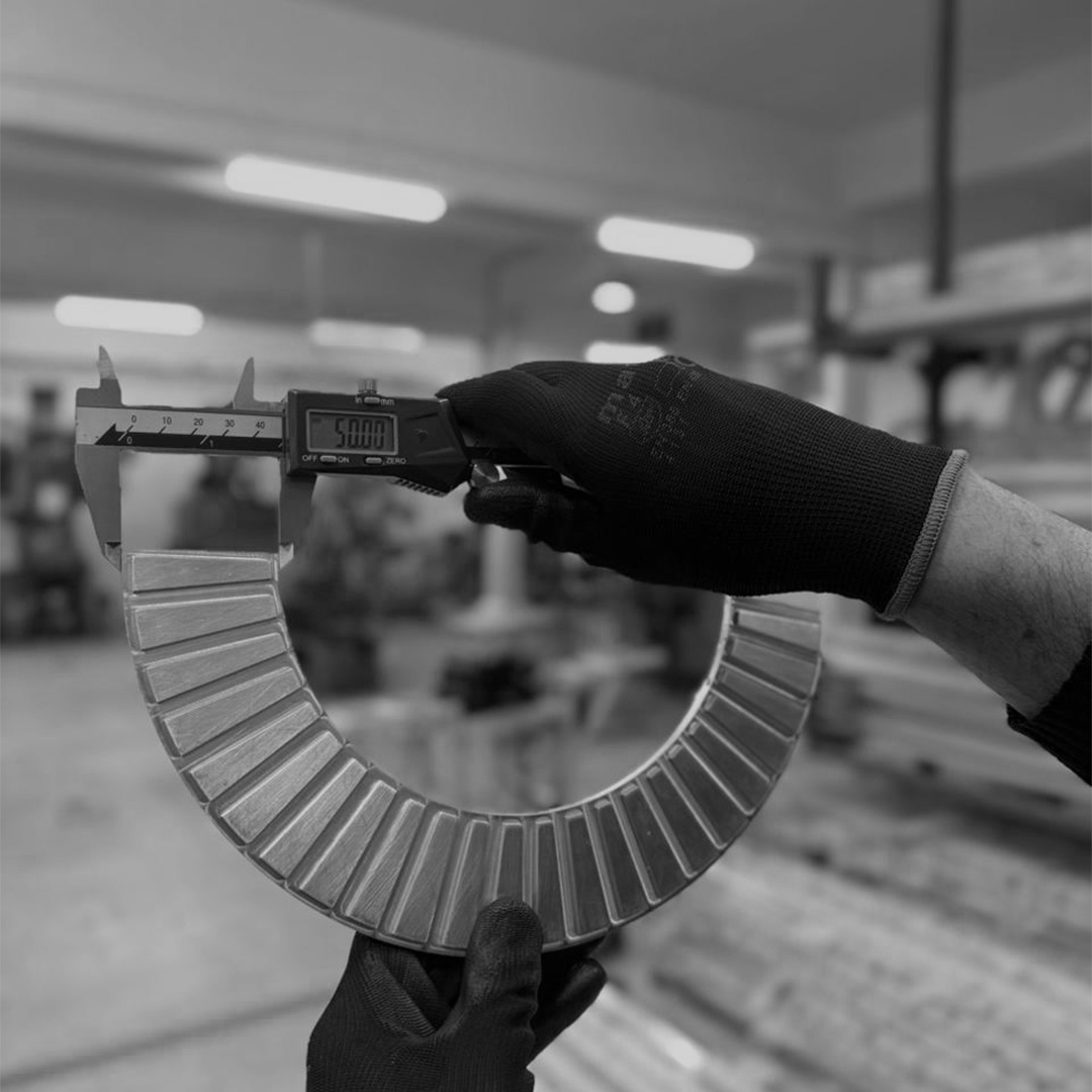 An artisan working on a bespoke product